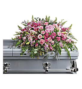 Beautiful Memories Casket Spray Flower Bouquet