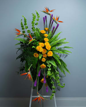 Treasured Thoughts Standing Spray Flower Bouquet