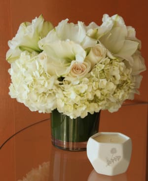 A White Spring Flower Bouquet