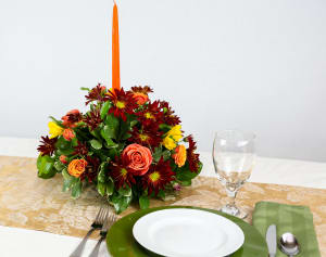 Giving Thanks Table Arrangement Flower Bouquet