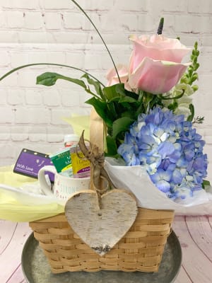 Loving Care Basket Flower Bouquet