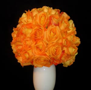 Orange Sherbert Flower Arrangement Orange Sherbert Flower Bouquet