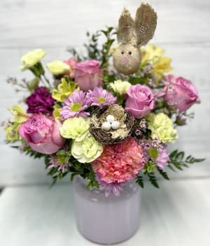 Pink Bunny Flower Bouquet