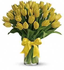 Sunny Yellow Tulips Flower Bouquet