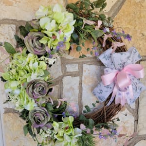 Hydrangea Purple Wreath Flower Bouquet