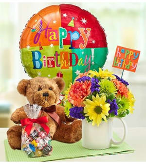 Mugable™ to Say Happy Birthday Flower Bouquet