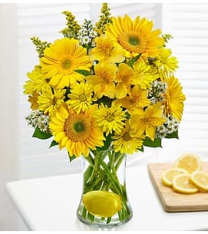 Make Lemonade™ in a Vase Flower Bouquet