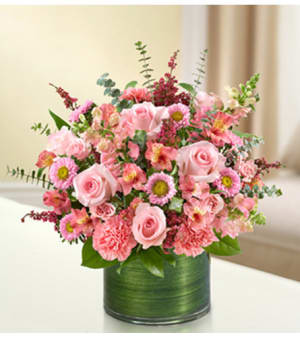 Cherished Memories - All Pink Flower Bouquet