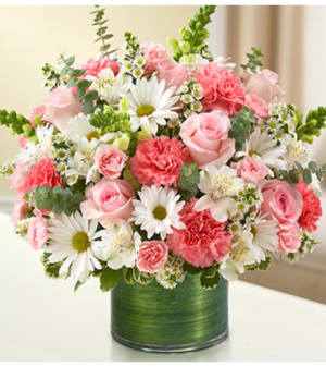 Cherished Memories - Pink and White Flower Bouquet