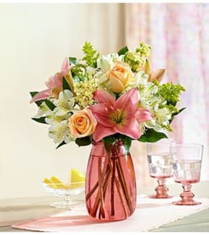 Sweet Baby Girl™ Arrangement in Pink Vase Flower Bouquet