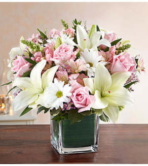 Healing Tears™ Pink and White Flower Bouquet