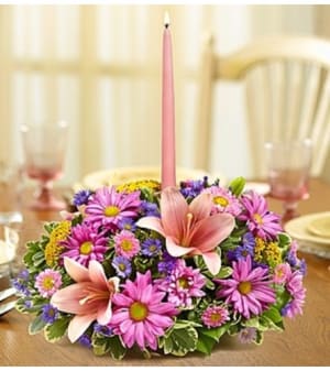 Pastel Centerpiece Flower Bouquet