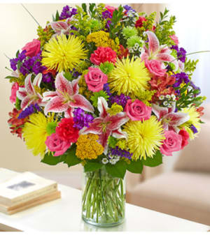 Sincerest Sorrow - Multicolor Bright Flower Bouquet