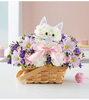 Fabulous Feline™ for Baby Girl Flower Bouquet