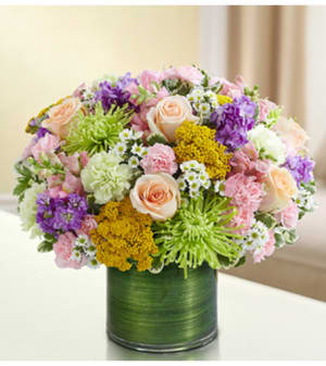 Cherished Memories - Multicolor Pastel Flower Bouquet