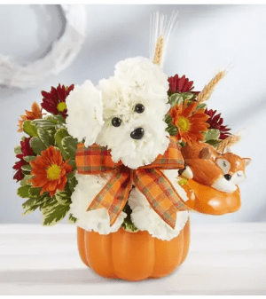 a-DOG-able® for Fall Flower Bouquet