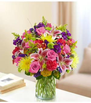 Sincerest Sorrow - Multicolor Bright Flower Bouquet