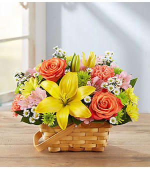 Fields of Europe™ Basket Flower Bouquet