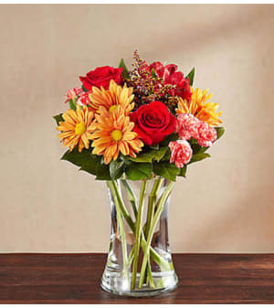 Sunlit Autumn Medley™ Flower Bouquet