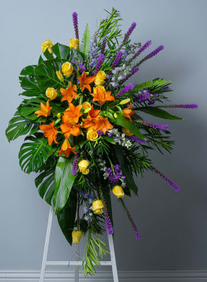 Blessings of the Earth Standing Spray Flower Bouquet