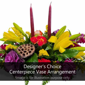 Centerpiece Vase Argmt Flower Bouquet