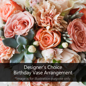 Designer's Choice Birthday Vase Arrangement Flower Bouquet