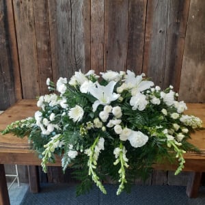 Cherished Memories Casket Spray Flower Bouquet