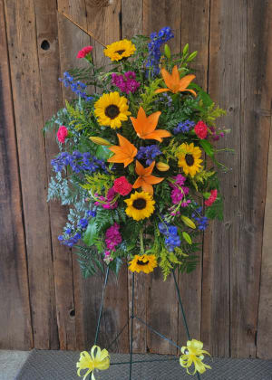 Colorful Serenity Spray Flower Bouquet