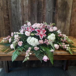 Sweet Remembrance Casket Spray Flower Bouquet