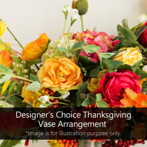 Designer Choice Thanksgiving Vase Arrangement Flower Bouquet