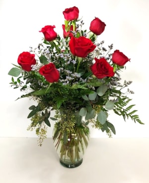 Red Roses in St. Louis Flower Bouquet