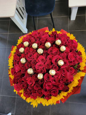 Lost Without You By Florista-Red Assorted Wrap  Flower Bouquet