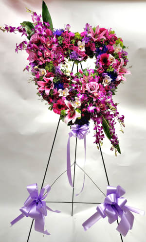 FUNERAL HEART 31 Flower Bouquet