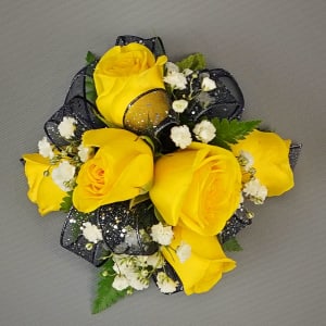 Spray Rose Corsage Yellow by Rathbone's Flair Flowers Flower Bouquet