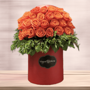 ORANGE ROSES IN ANY BOX Flower Bouquet