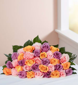 Mother's Day Sorbet Roses, 18-36 Stems Flower Bouquet