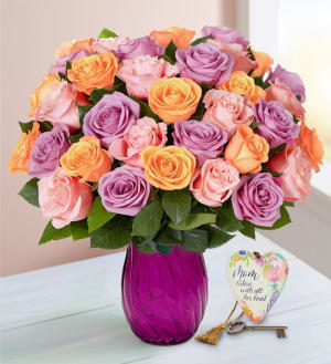 Mother's Day Sorbet Roses, 18-36 Stems Flower Bouquet