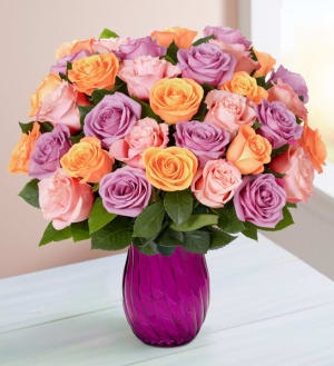Mother's Day Sorbet Roses, 18-36 Stems Flower Bouquet