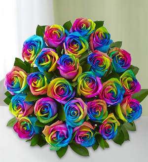 Kaleidoscope Roses, 12-24 Stems Flower Bouquet