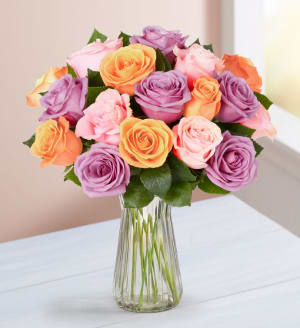 Mother's Day Sorbet Roses, 18-36 Stems Flower Bouquet