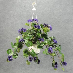 Cemetery Silk (Artificial) Hanging Basket