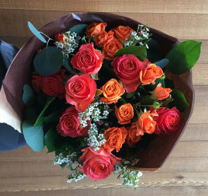 Orange Rose Bouquet