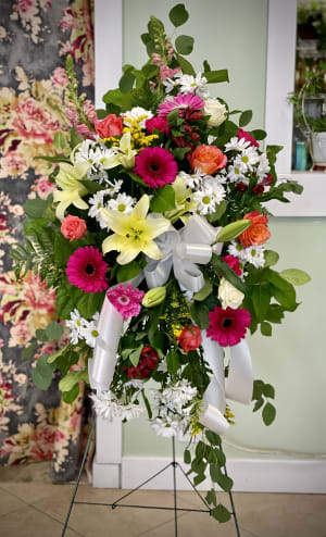 Celebration of Our Love Standing Spray Flower Bouquet