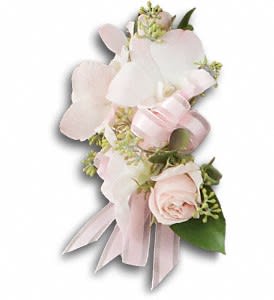 Beautiful Blush Corsage Flower Bouquet