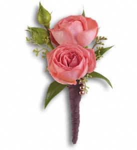 Rose Simplicity Boutonniere Flower Bouquet