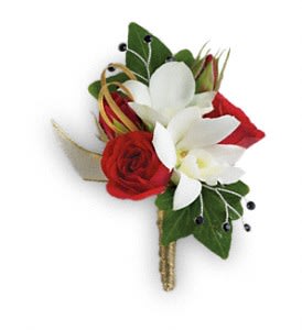 Star Studded Boutonniere Flower Bouquet