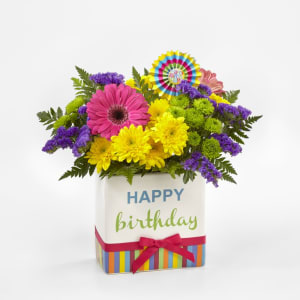 Perfect Bloom Birthday Brights Flower Bouquet