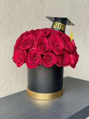 Grad Love Box Flower Bouquet