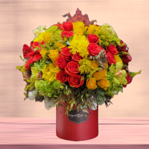 Coral Gardens In Any Box Flower Bouquet