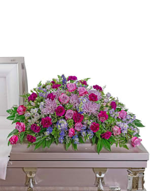 Gracefully Majestic Casket Spray Flower Bouquet